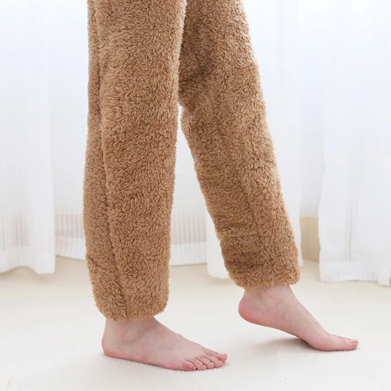 Over Knee Fuzzy Leg Warmers - Double-Sided Plush Winter Socks