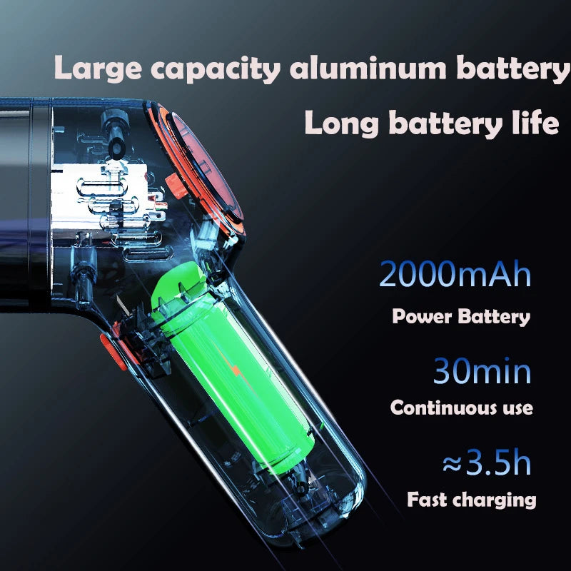 Portable Handheld Car Vacuum Cleaner Cordless 3 Colors