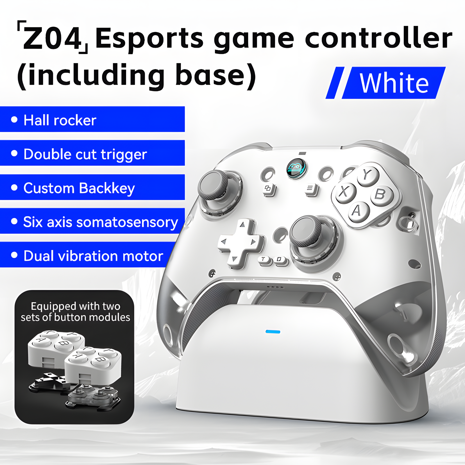 Wireless Game Controller with Charging Dock – PC Switch iOS