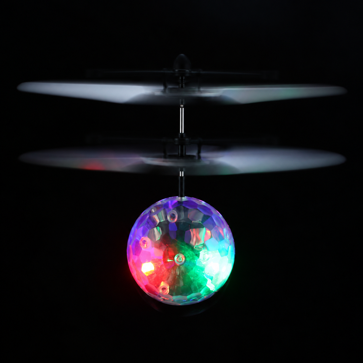 Hand-Controlled Flying Ball Toy with Colorful Lights and Rotors