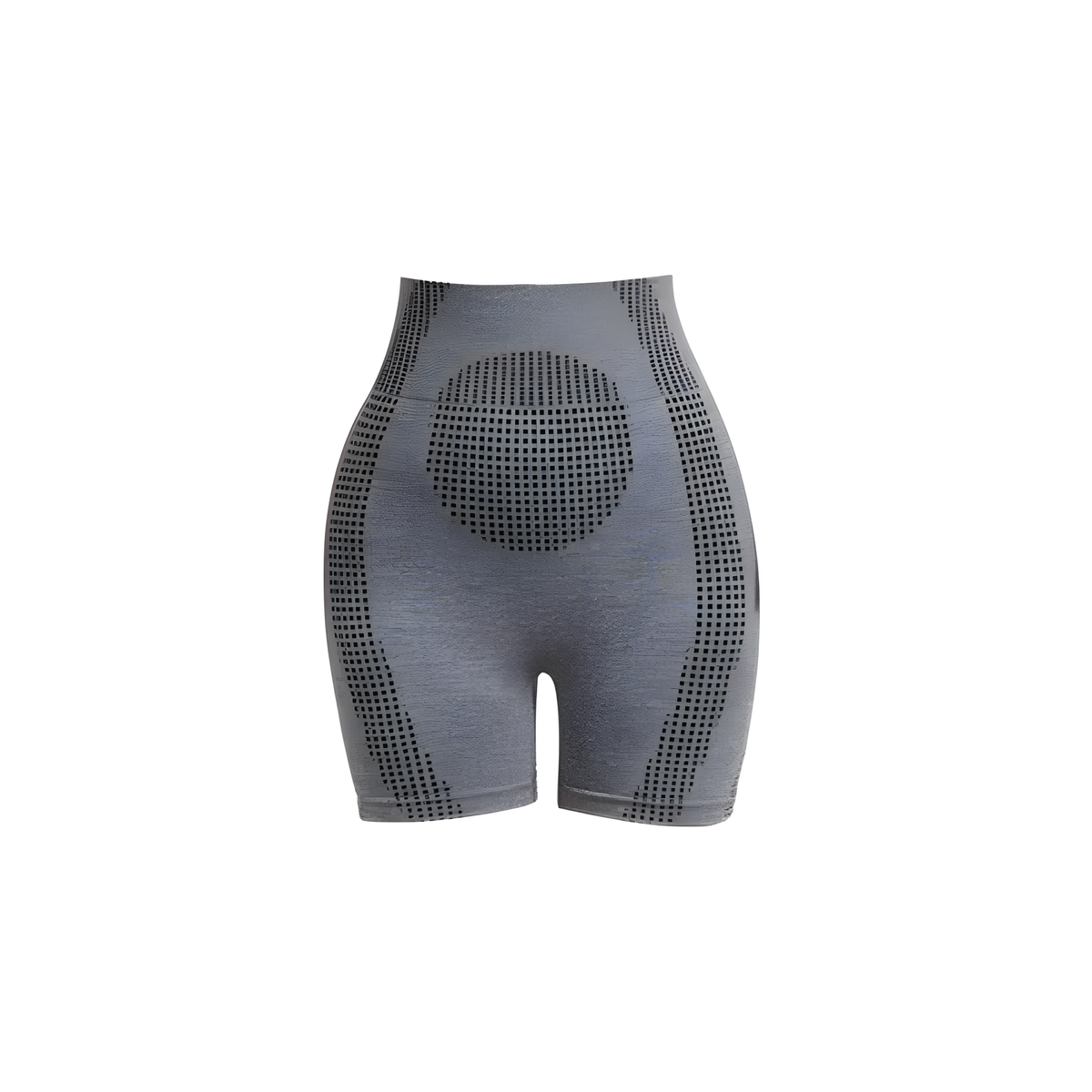 Women's High Waist Shapewear Shorts in Black and Mixed Gray
