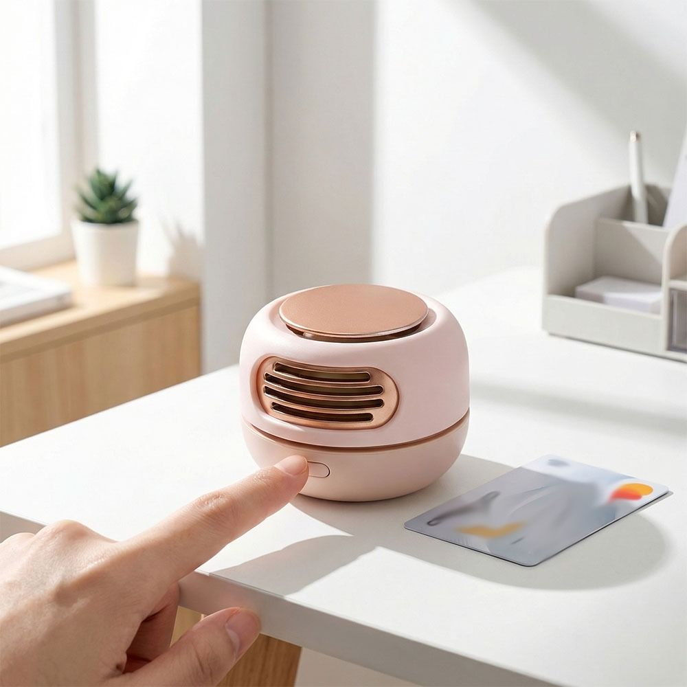 Mini Bladeless Pocket Fan USB Rechargeable 4 Colors Portable