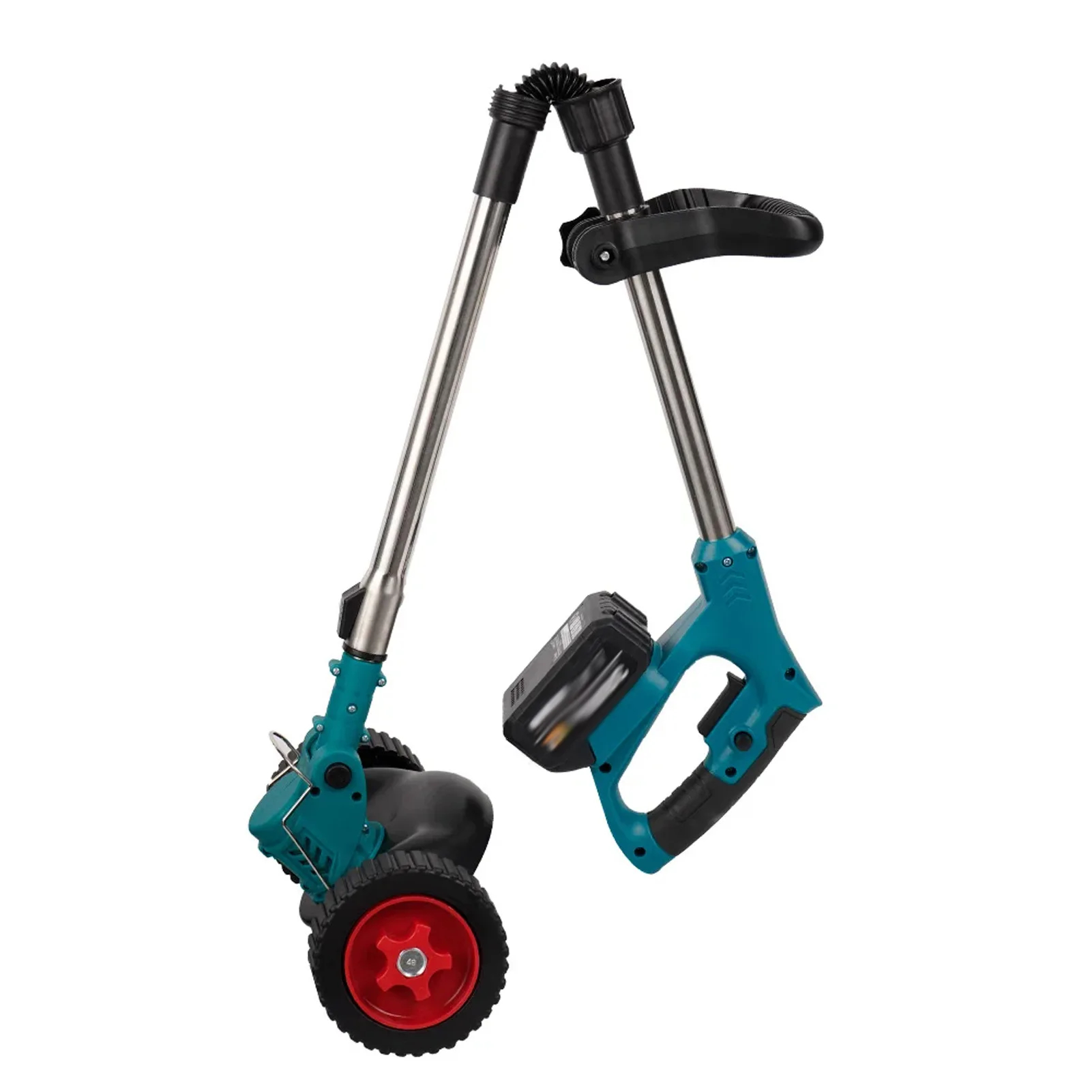 Cordless Folding Grass Trimmer Telescoping Shaft with Blades