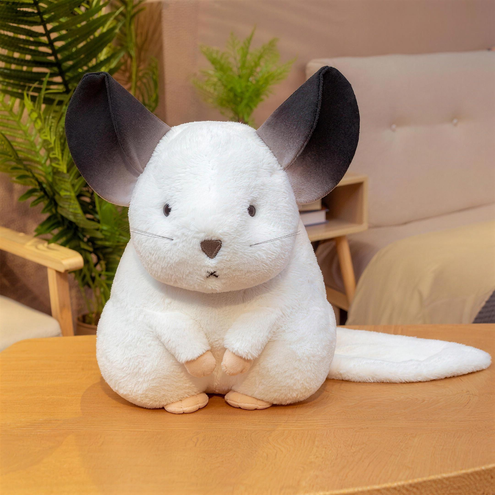 Chubby Chinchilla Plush Toy - Soft Stuffed Animal 3 Sizes