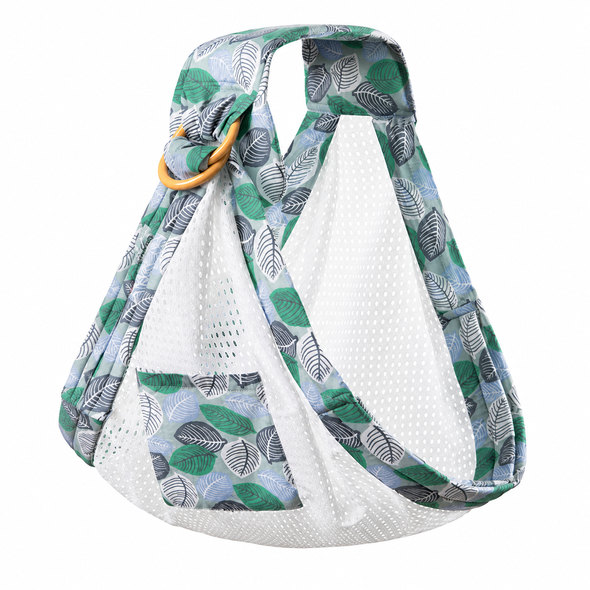 Mesh Ring Baby Sling with Broad Shoulder Section and Pocket