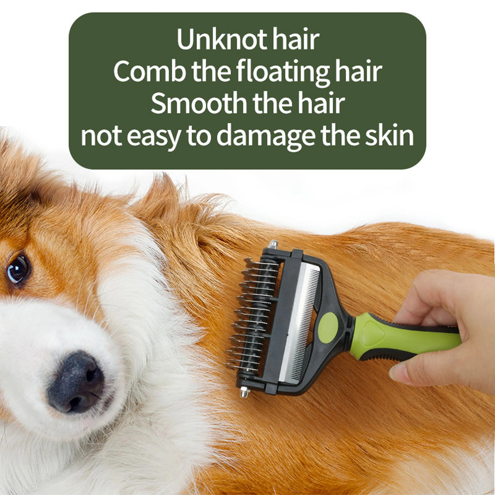3-in-1 Pet Dematting Comb for Dogs & Cats