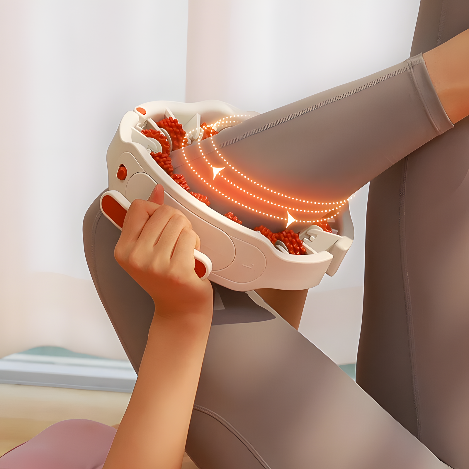 Manual Circular Massage Roller with 14 Rotating Roller Groups