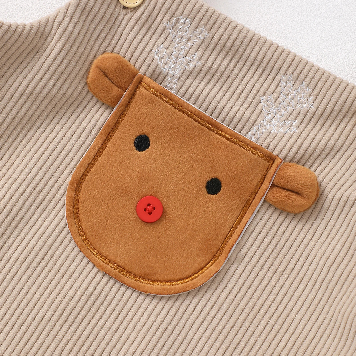 Christmas Baby Romper with Long Sleeves in Three Festive Designs