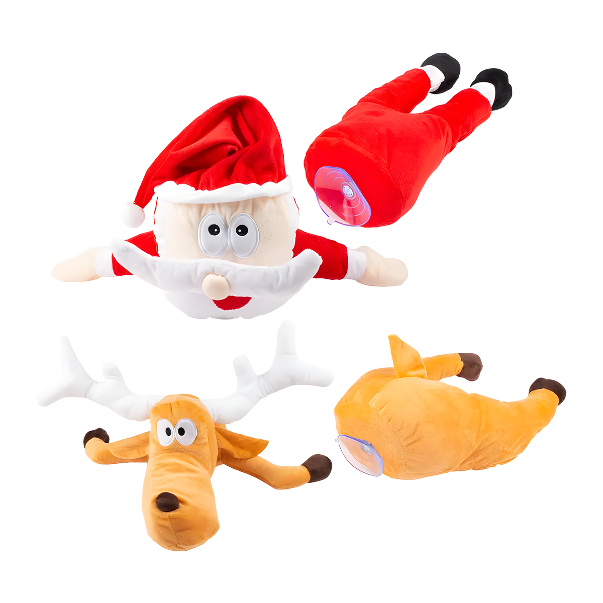 Santa or Reindeer Hanging Window Decoration