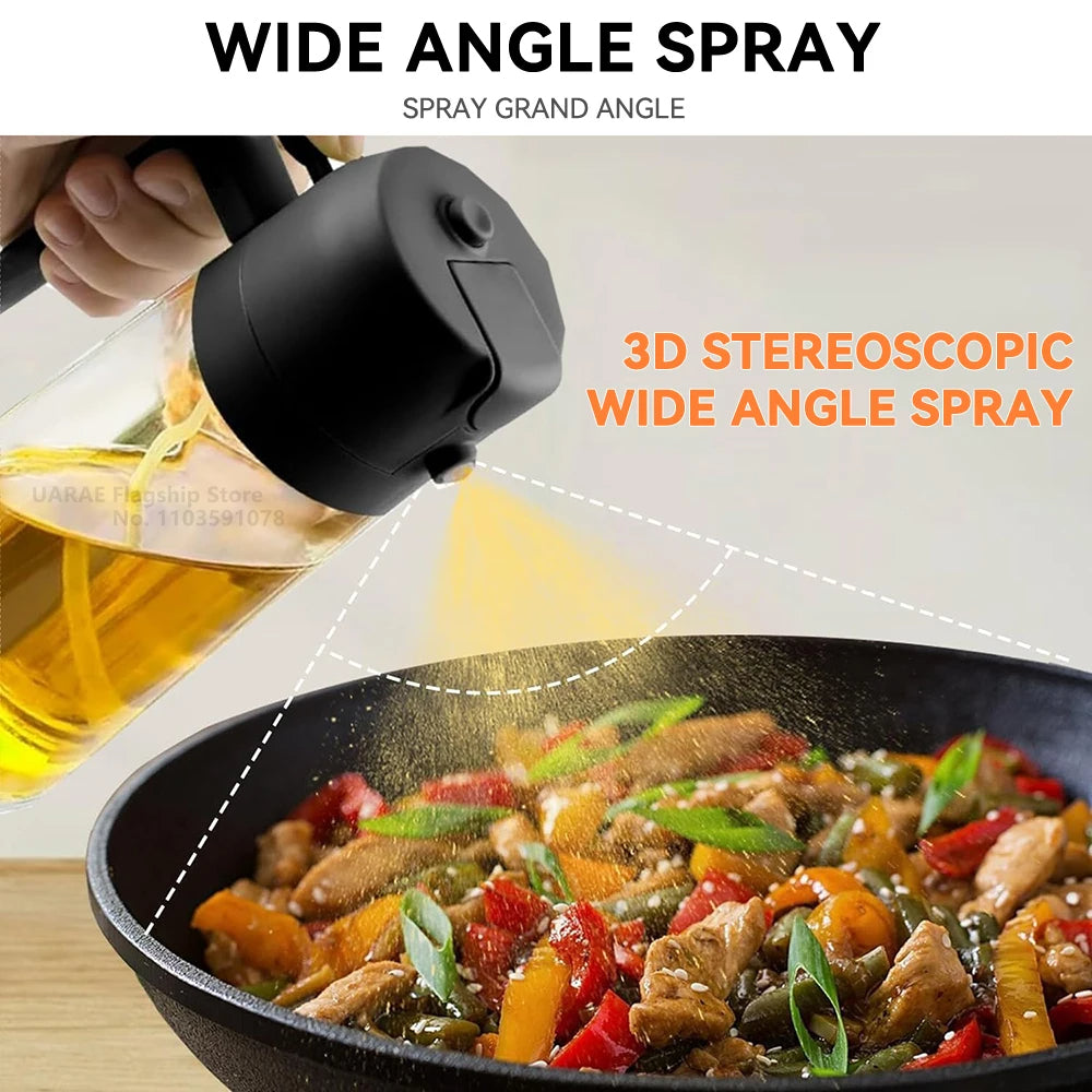 2-in-1 Smart Oil Sprayer & Dispenser (Precise Pouring & Healthy Misting)