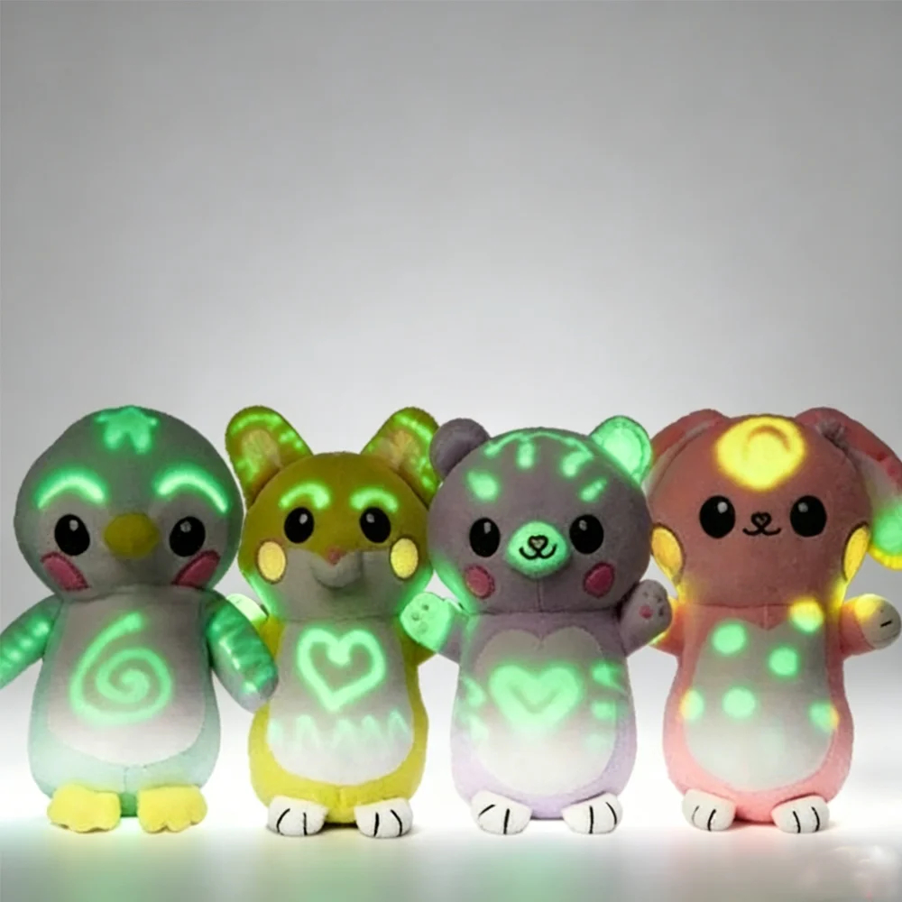 Glow Drawing Plush Toy with Light Pen for Kids 15-18cm