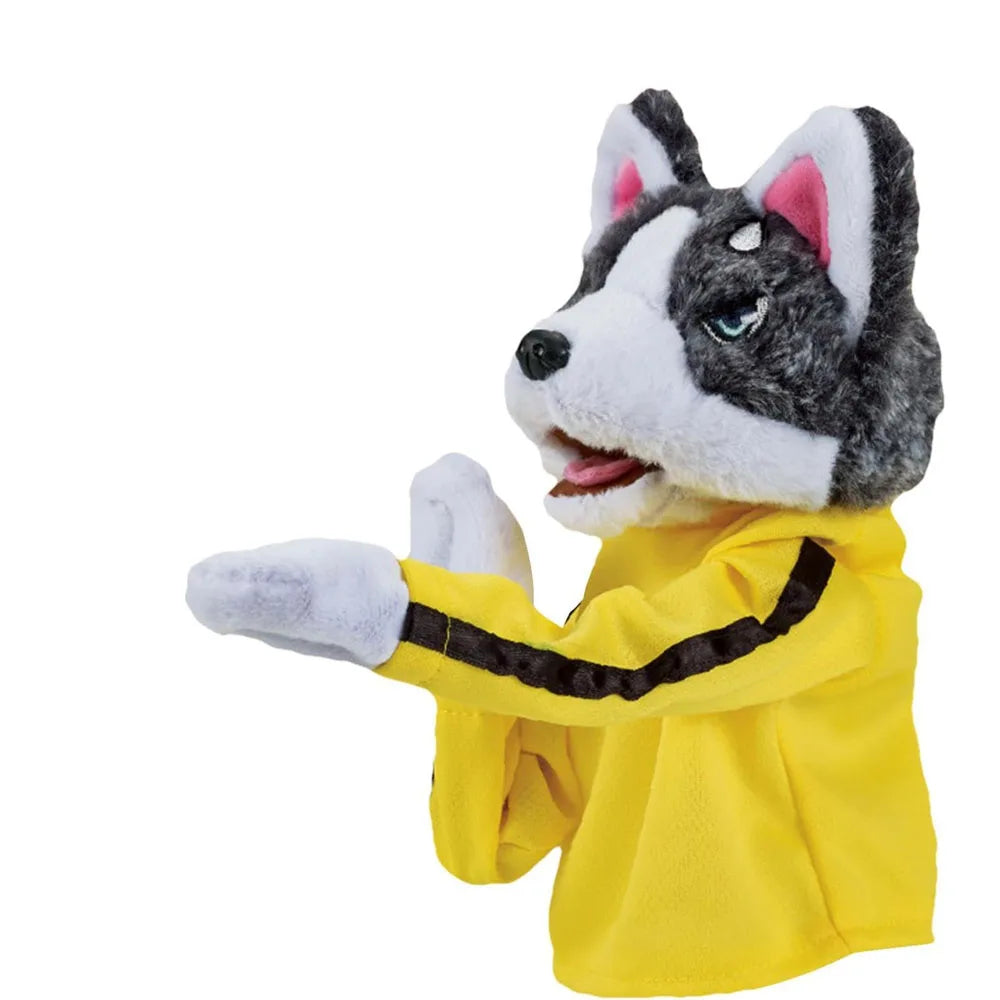 Boxing Husky Hand Puppet with Sound Effects & Punching Action