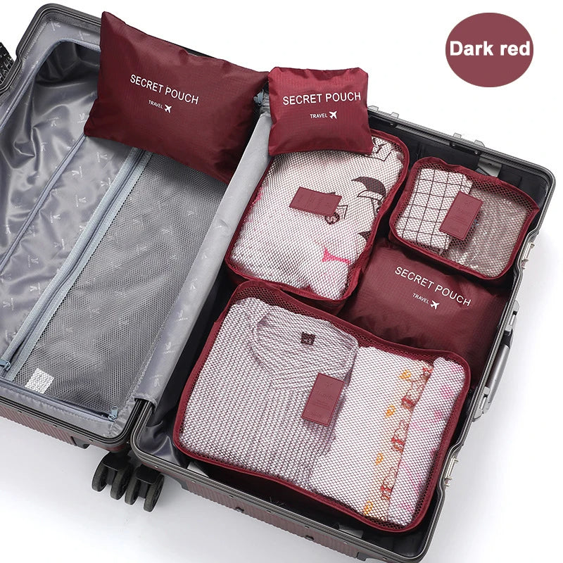 6-Piece Travel Clothes Storage Bags – Packing Organizer | Lightweight - TradixPro