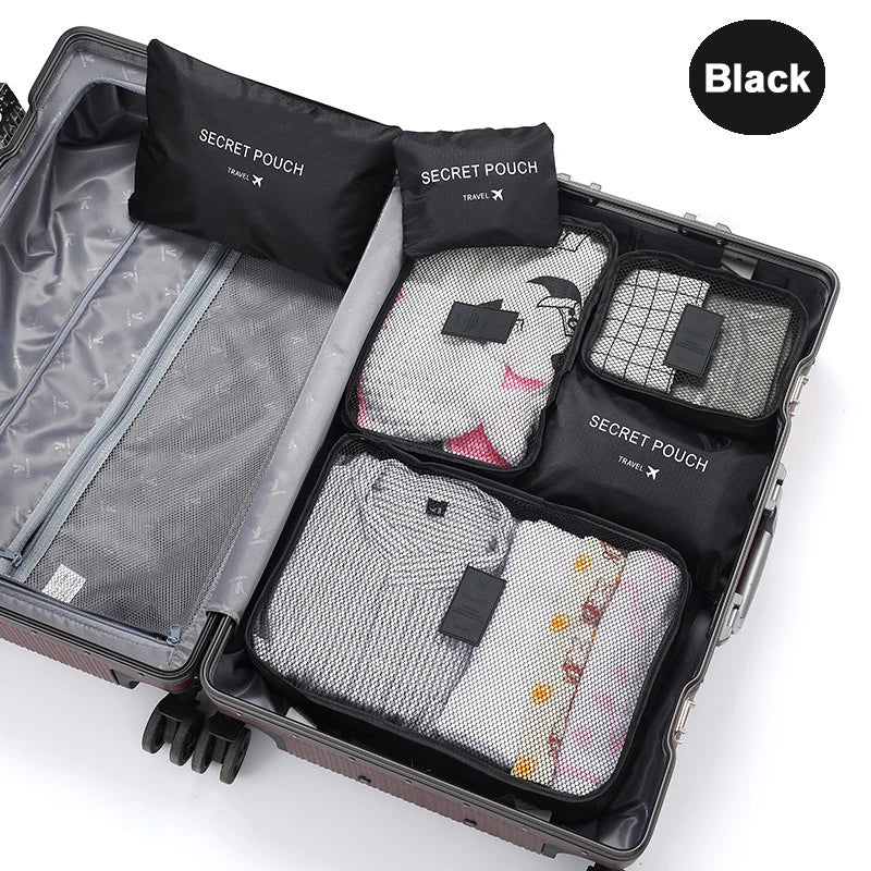6-Piece Travel Clothes Storage Bags – Packing Organizer | Lightweight - TradixPro