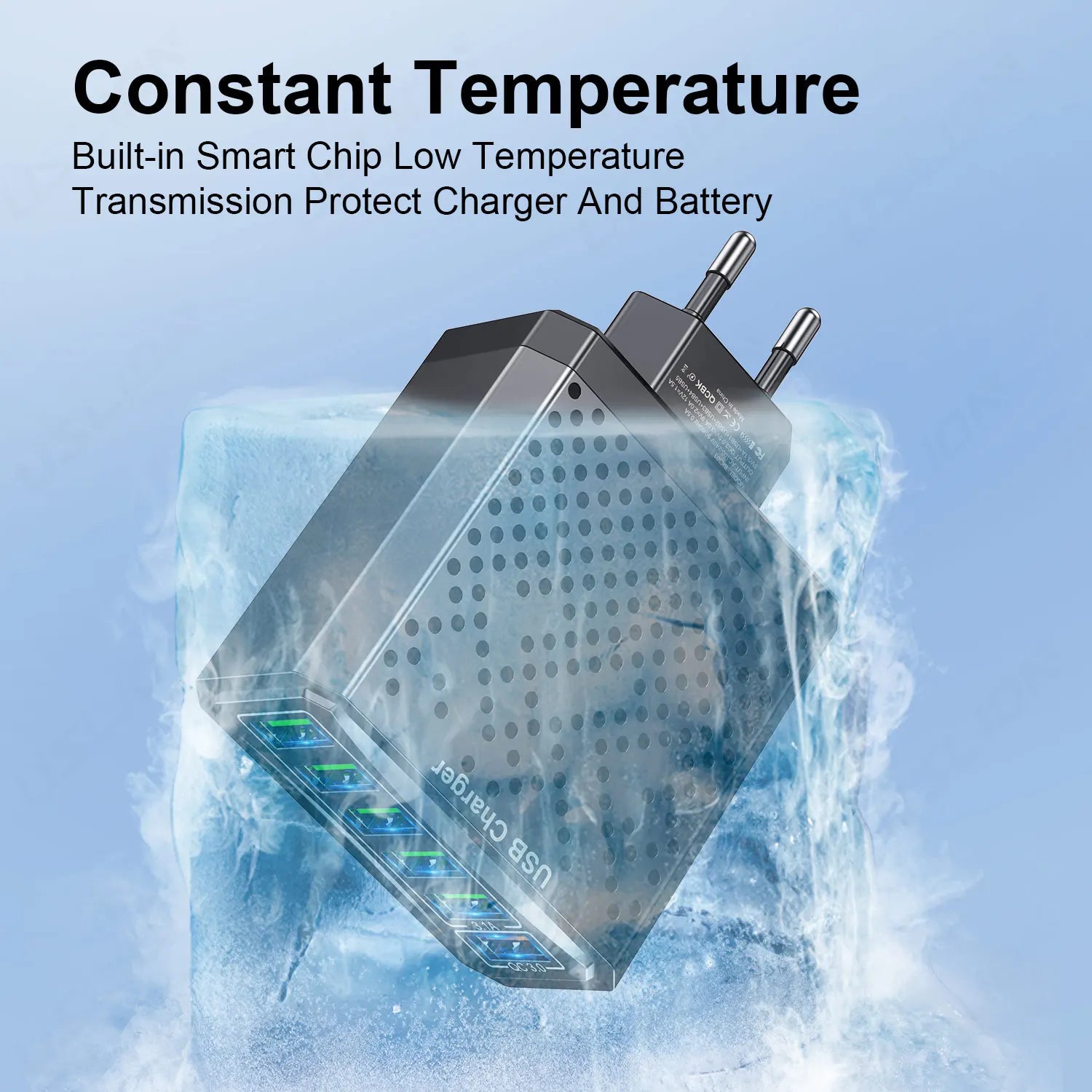 6-in-1 USB Charger QC3.0 - Fast Charging Station for Multiple Devices - TradixPro