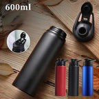600ml Stainless Steel Water Bottle - Leak-Proof Sports Bottle for Outdoor - TradixPro