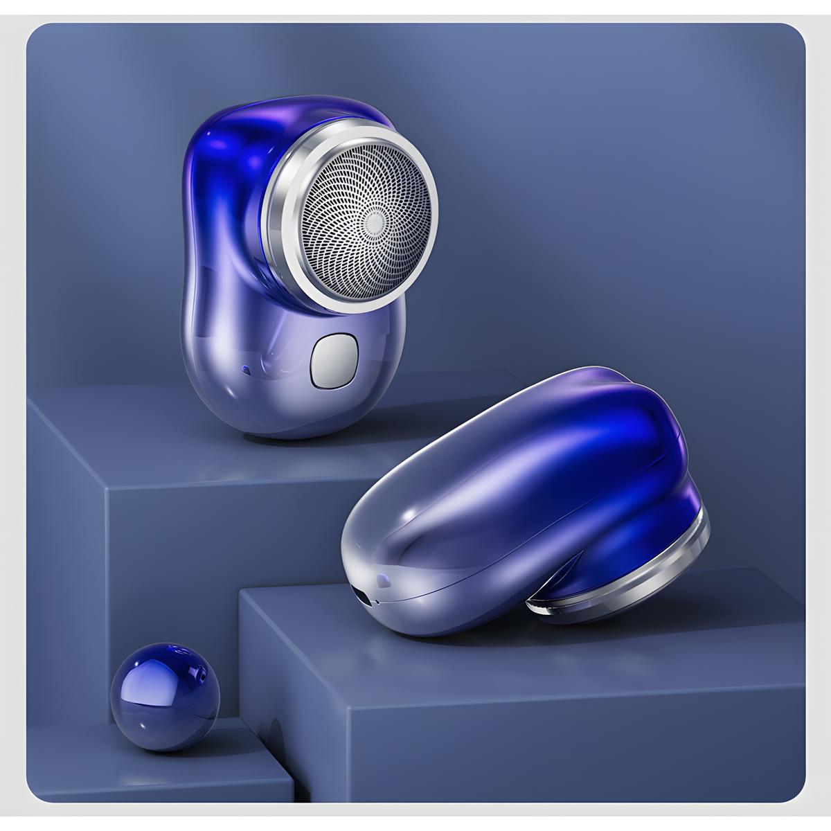 Compact Rechargeable Electric Shaver with Washable Foil Head
