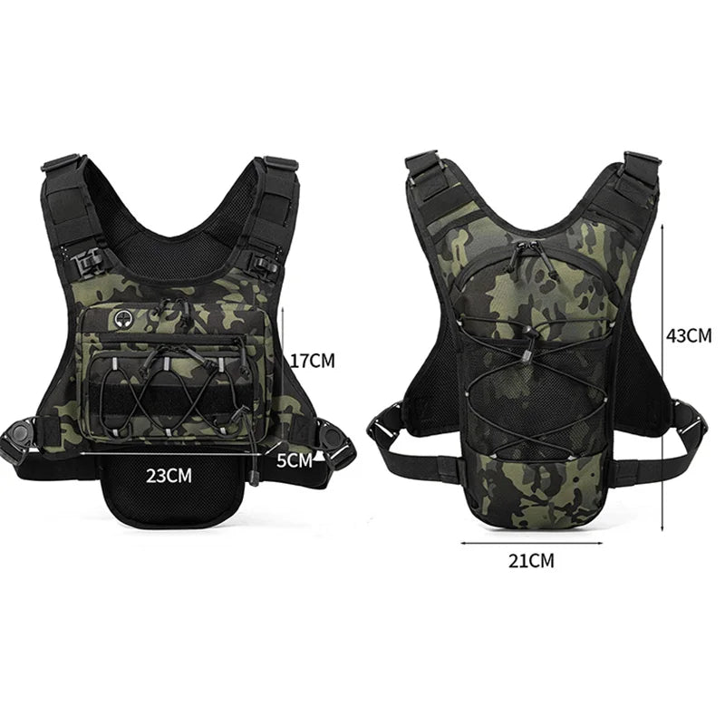 Lightweight Running Hydration Chest Pack Vest Oxford