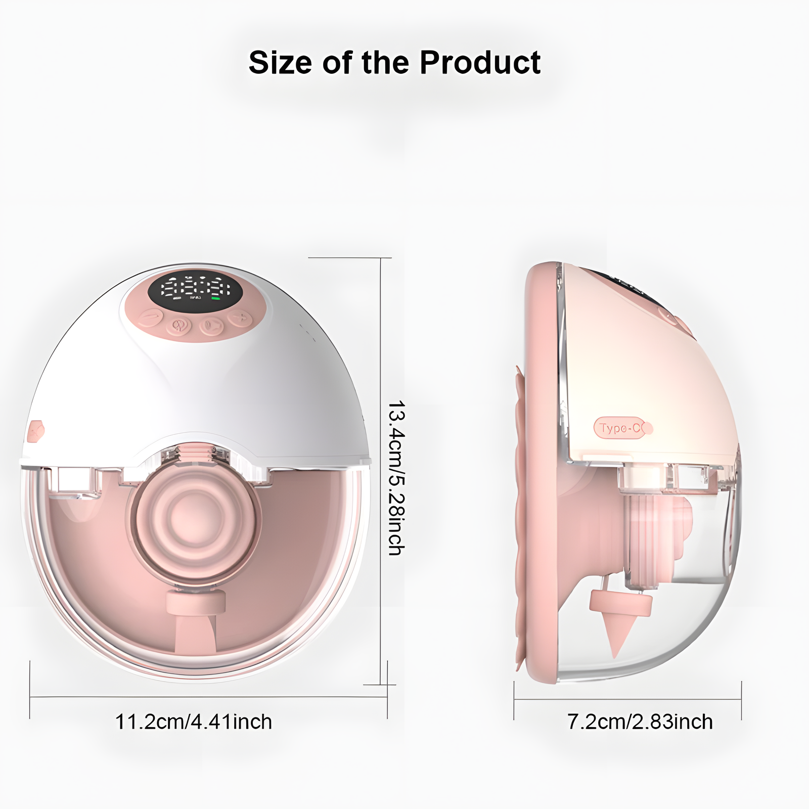 Hands-Free Wearable Electric Breast Pump 4-Mode 48-Gear