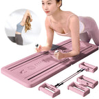 Multifunctional Abdominal Board - Foldable Core Trainer with Resistance Bands