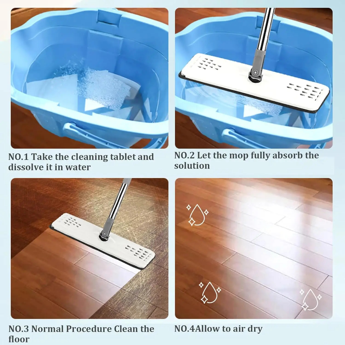 Concentrated Floor Cleaning Sheets – 30, 60 & 100 Sheet Packs