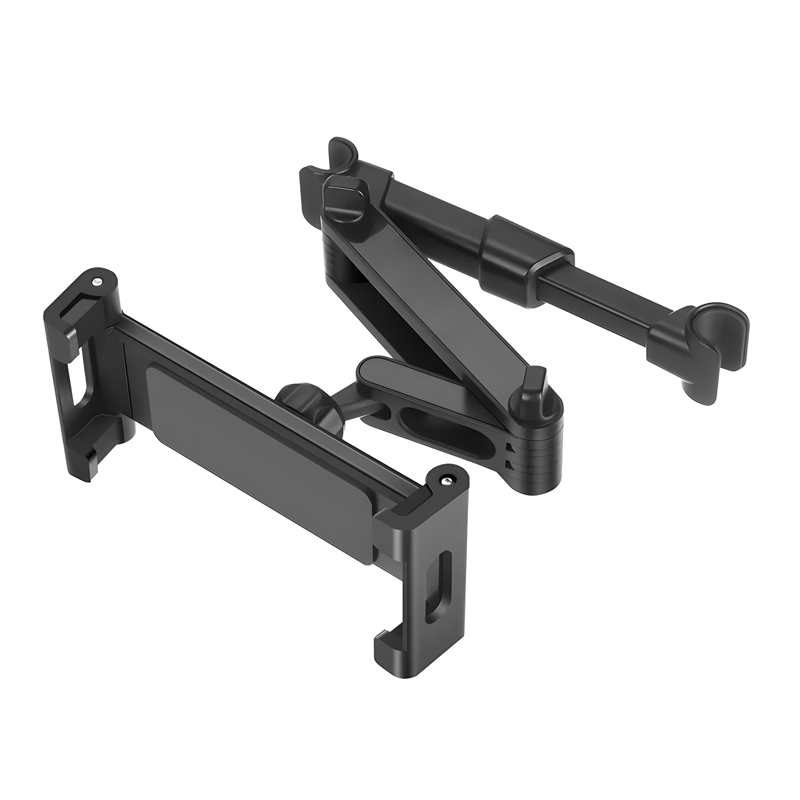Foldable Car Headrest Tablet Holder – Adjustable 4.7–12.9"