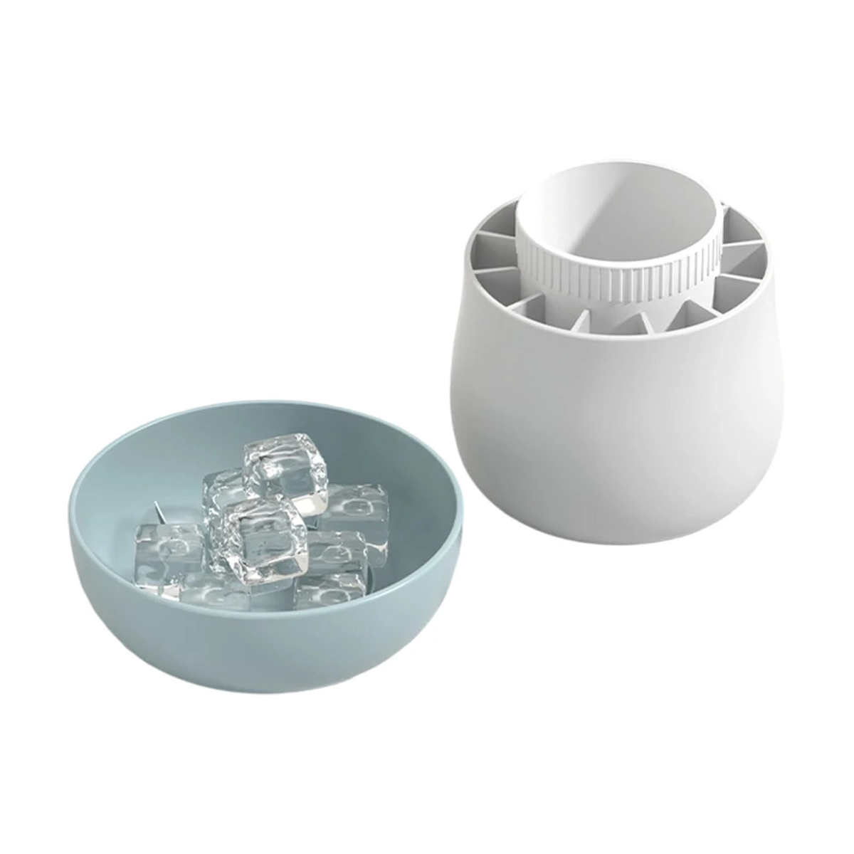 Mushroom-Shaped Ice Cube Mold with Bowl for Gathering Ice