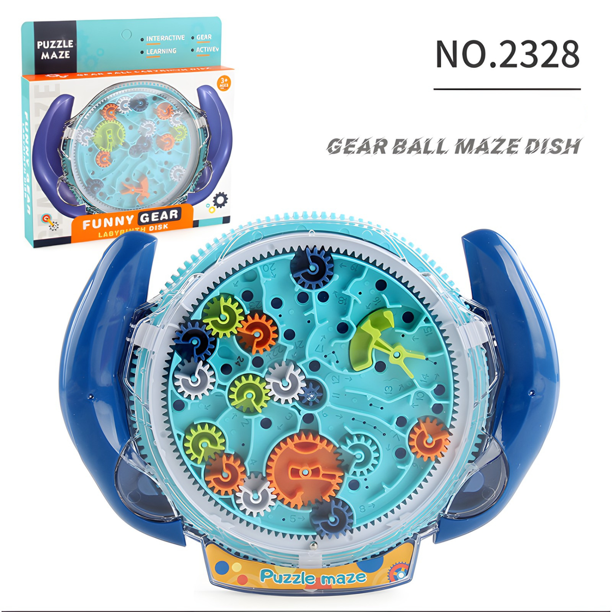 Gear Maze Handheld Toy for Kids, Rotating Gear, 2 Colors