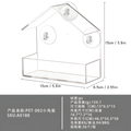 Window Acrylic Bird Feeder with Suction Cups – Clear View Design