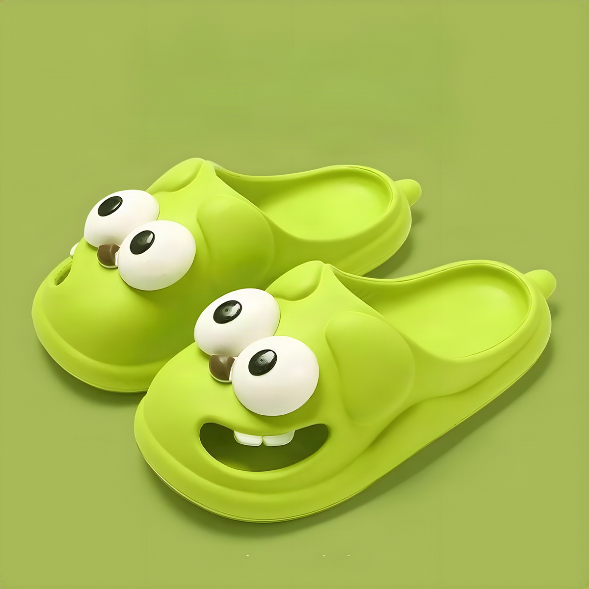 Dog Face Slides, Backless Indoor Slippers in Five Colors
