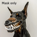 Fanged Dog Costume Muzzle with Adjustable Straps, 4 Sizes