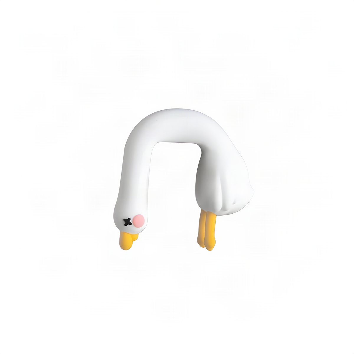 Four Resting Duck Figurines for Monitor Edges and Shelf Decor
