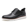 Men's Lace-Up Court Sneakers with Bright Contrast Sole