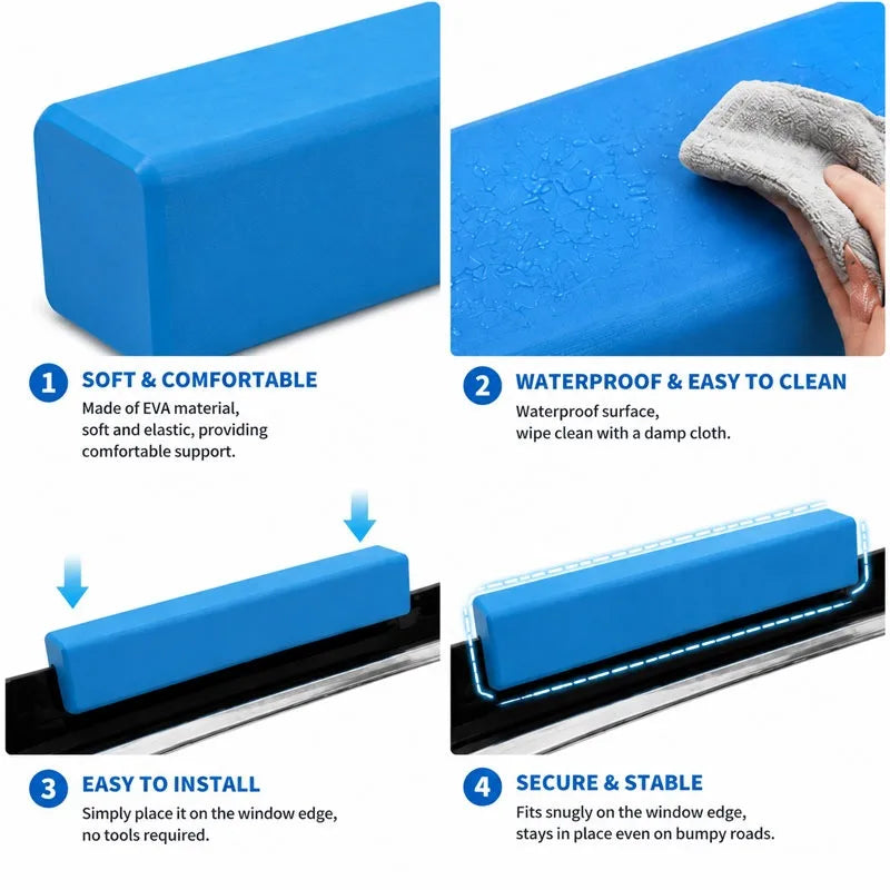Car Window Dog Chin Rest Pad Shock-Absorbing 2 Colors