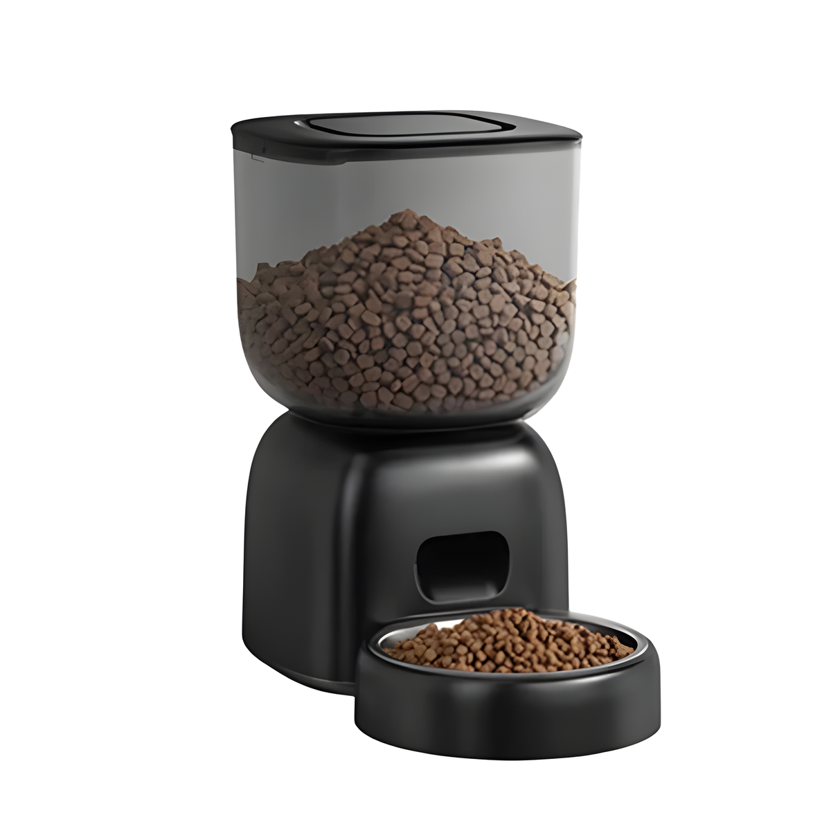Automatic Pet Feeder for Dry Food, White, Black or Cream