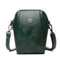 Compact Vertical Phone Crossbody Bag with Zip and Inner Pocket
