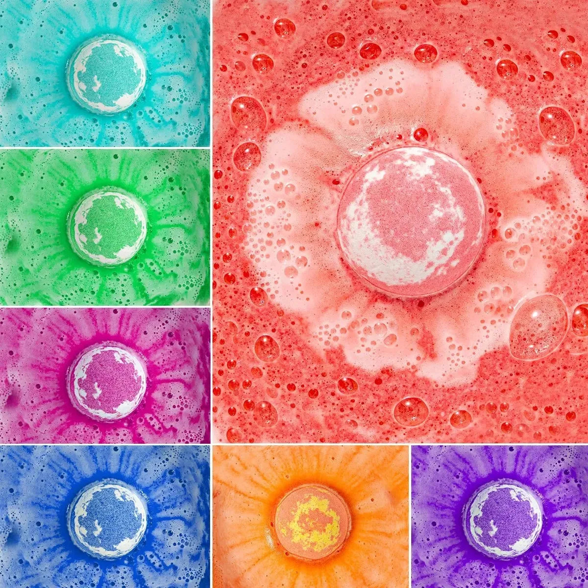 Kids Bath Bombs Gift Set with Surprise Ocean Toys Inside