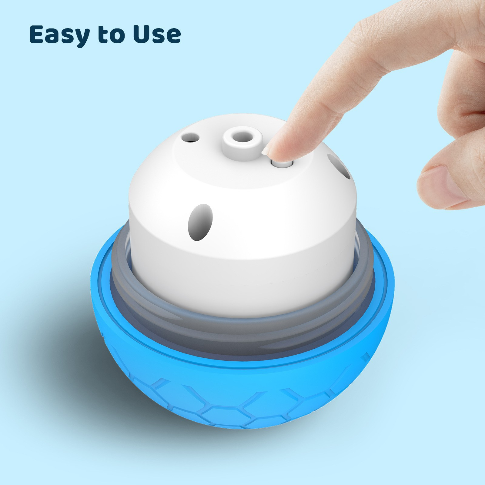 Smart Self-Rolling Dog Ball with RGB Light USB-C Rechargeable