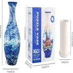 3D Vase Puzzle - 160 Pieces Functional Flower Vase with Stand - TradixPro