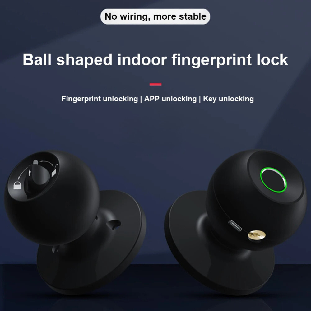 Keyless Smart Door Knob Lock (Biometric Fingerprint & App Control)