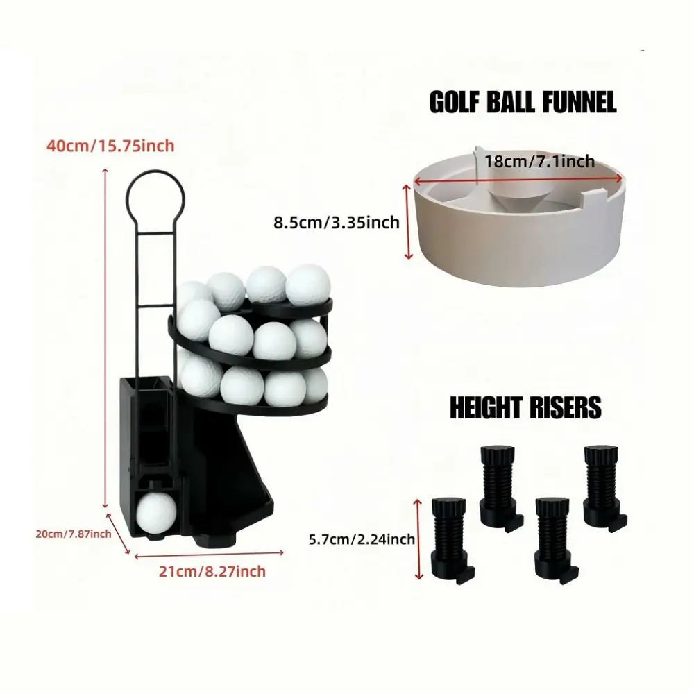 Golf Driver Ball Training Station – 3-Level Practice Tee Holder