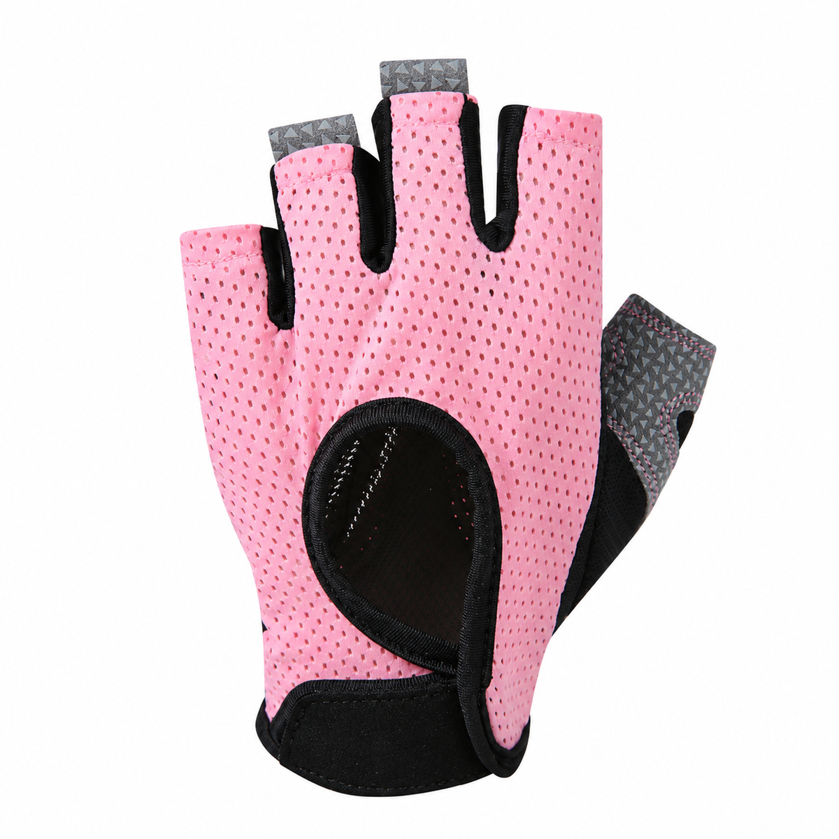 Padded Half-Finger Workout Gloves with Adjustable Wrist Closure