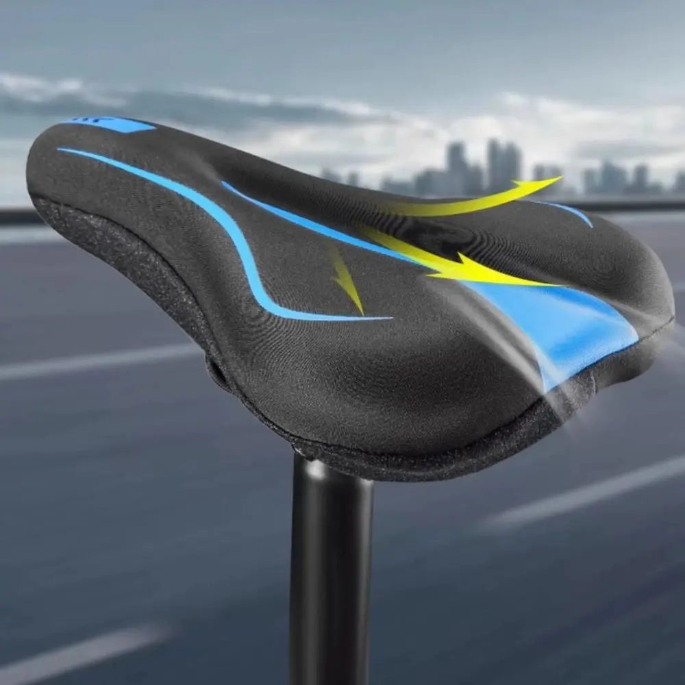 Padded Silicone Bicycle Seat Cover – Waterproof Comfort Saddle