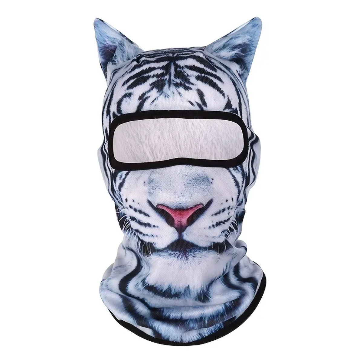 3D Animal Face Balaclava with Mesh Eye Panel and Ears