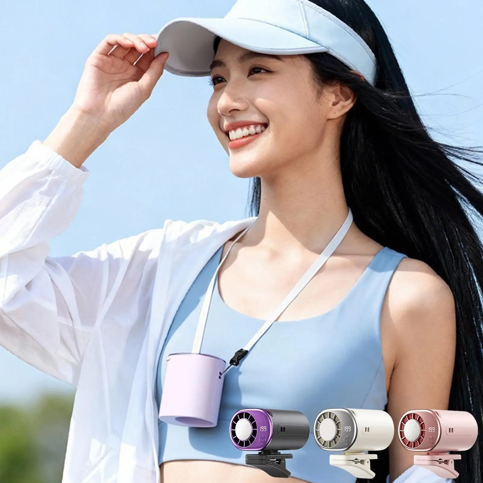 Portable Clip-On Cooling Fan 199 Speeds Semiconductor