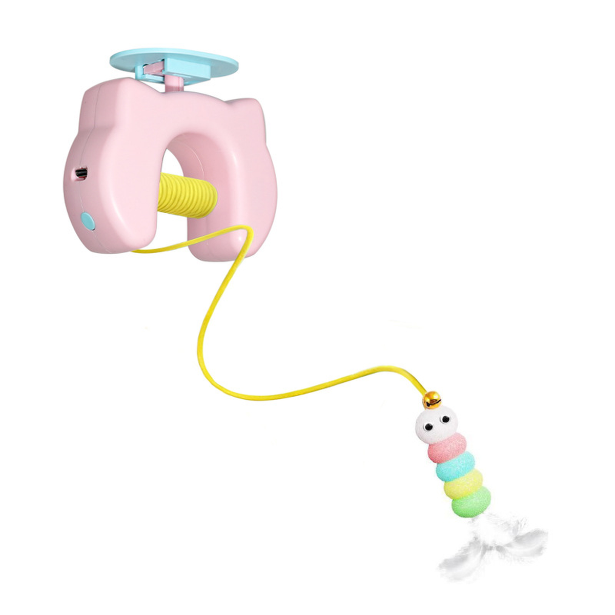 Automatic Hanging Cat Teaser Toy, USB-C Charging and 2 Refills