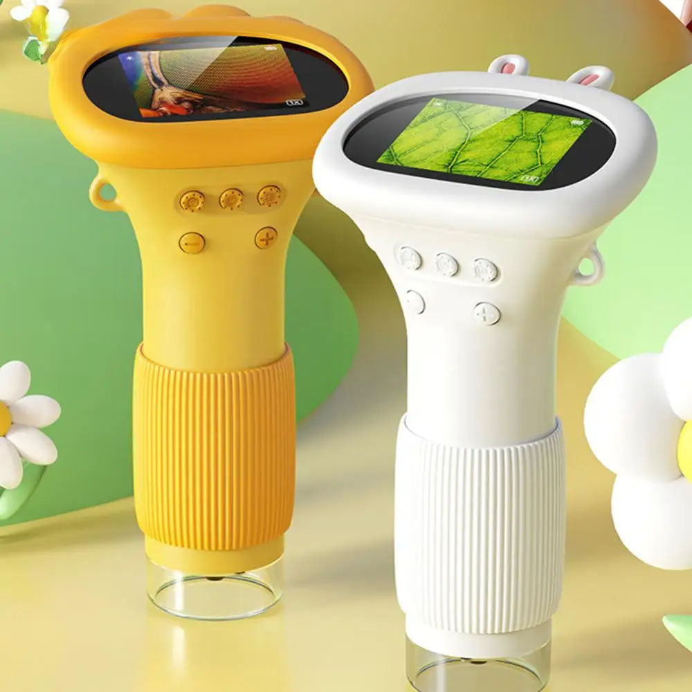 Kids Handheld Digital Microscope 1000x Zoom HD Screen 2 Colors