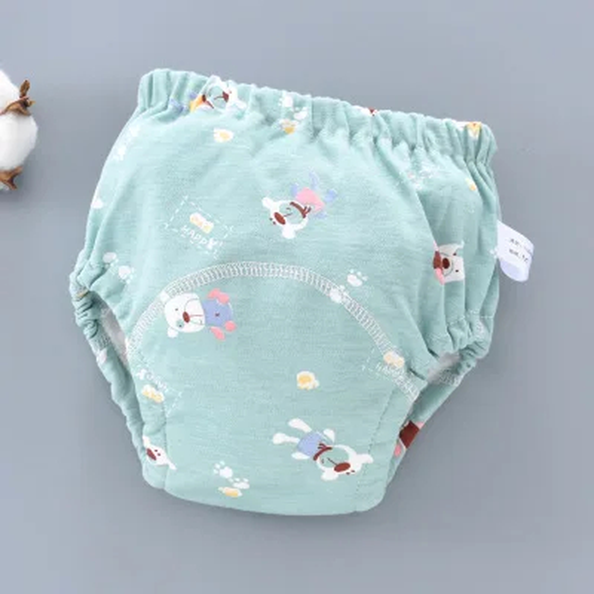 Washable Toddler Training Pants with Cotton and Elastic Waist