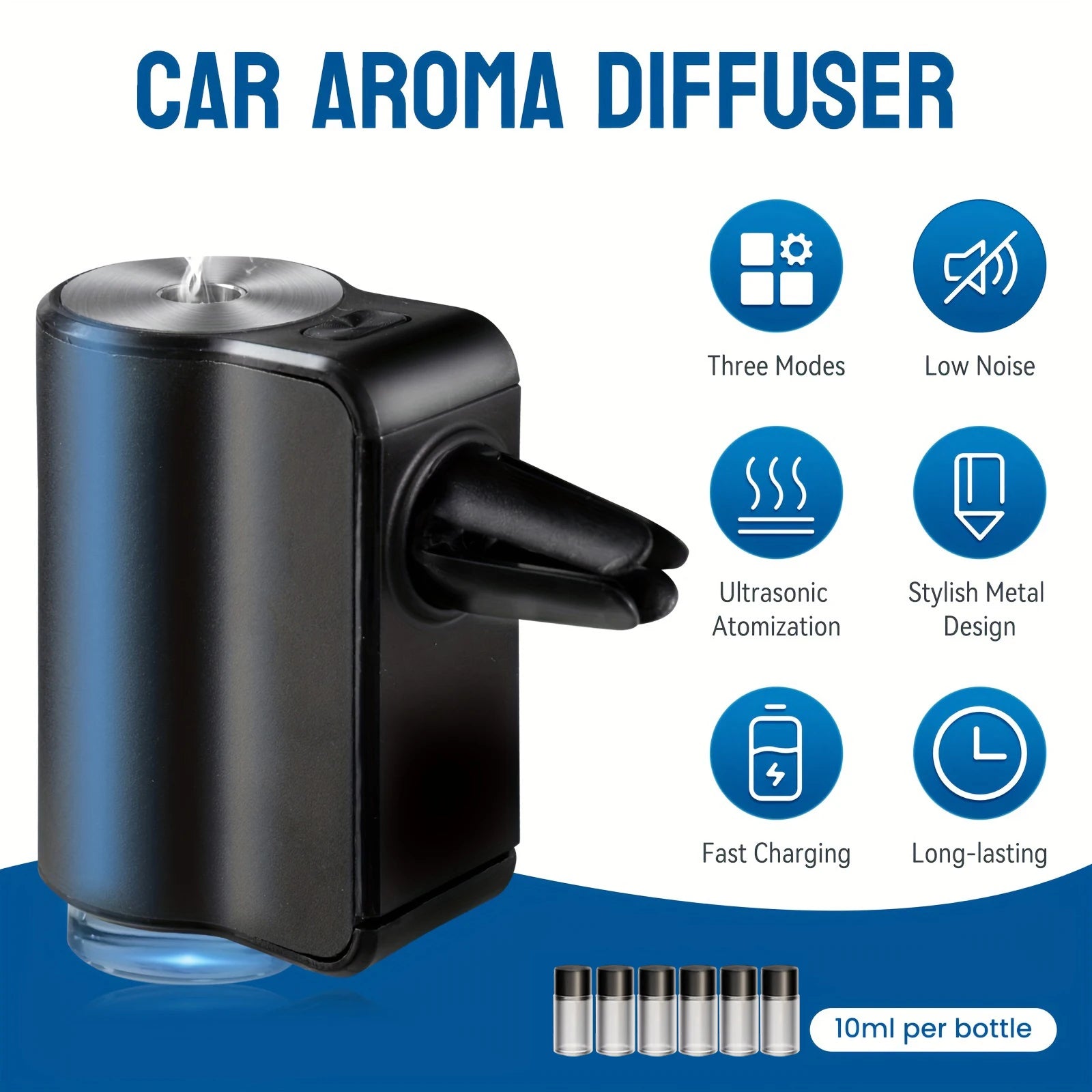 Electric Car Vent Diffuser – Essential Oil Air Freshener