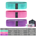 Fabric Hip Loop Resistance Band for Leg and Glute Workouts